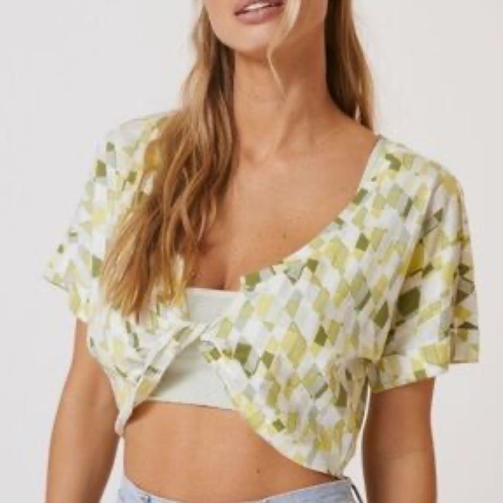 Anthropologie daily practice twist top small
